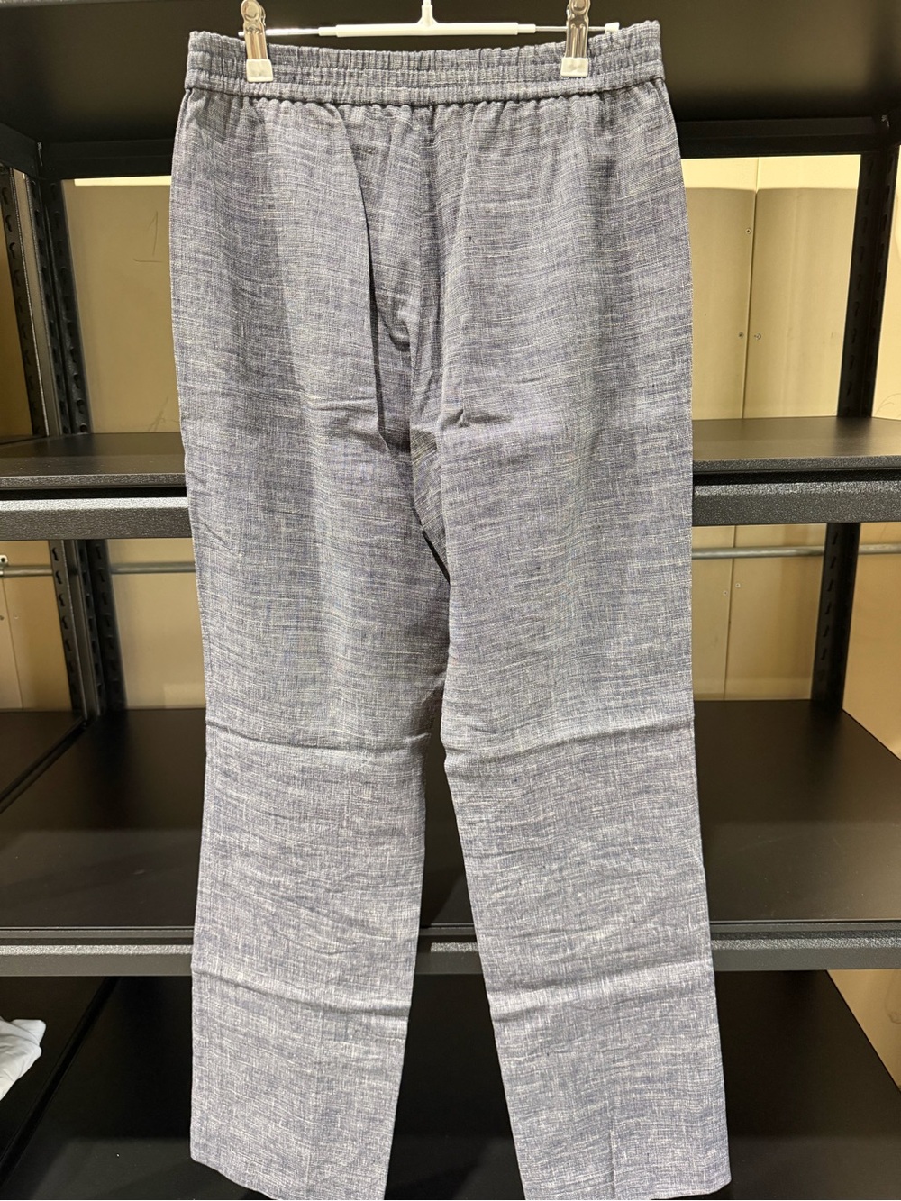 Theory Gray Textured Drawstring Pants